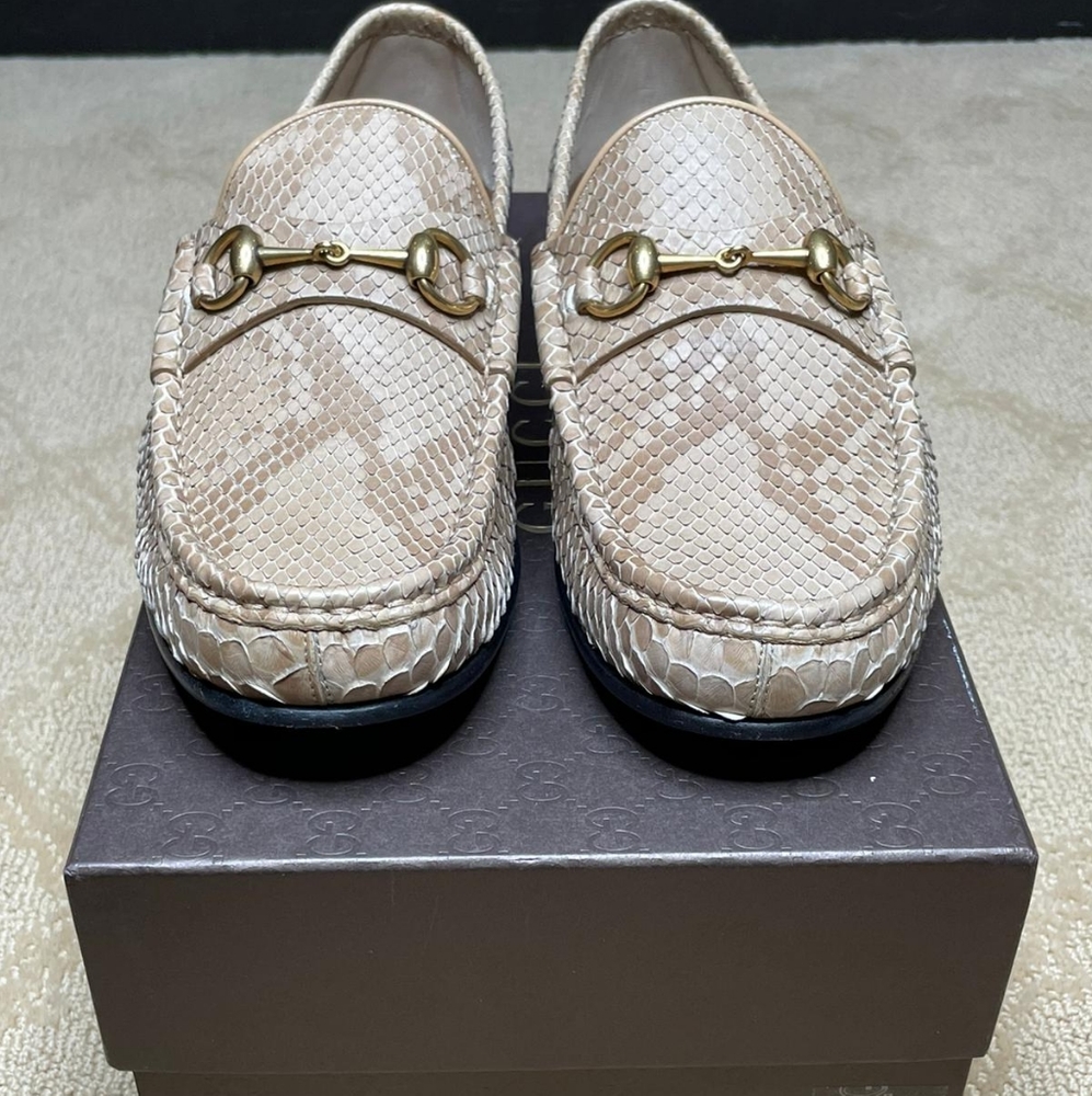 Authentic Gucci Real Python Slip Ons - image 2